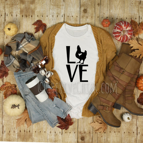 LOVE chickens cute t-shirt chicken lover gift idea Unisex Jersey Short Sleeve Tee shirt