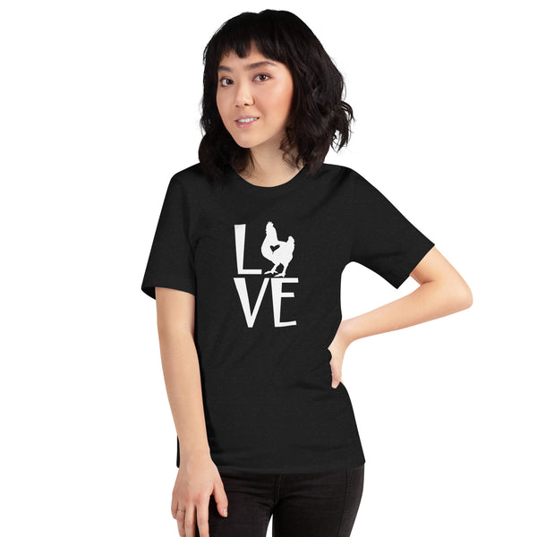 LOVE chickens cute t-shirt chicken lover gift idea Unisex Jersey Short Sleeve Tee shirt
