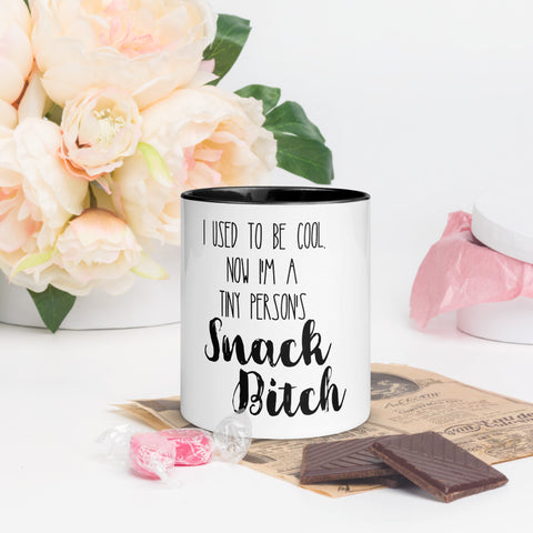 Tiny person's snack bitch Coffee cup Mug with Color Inside